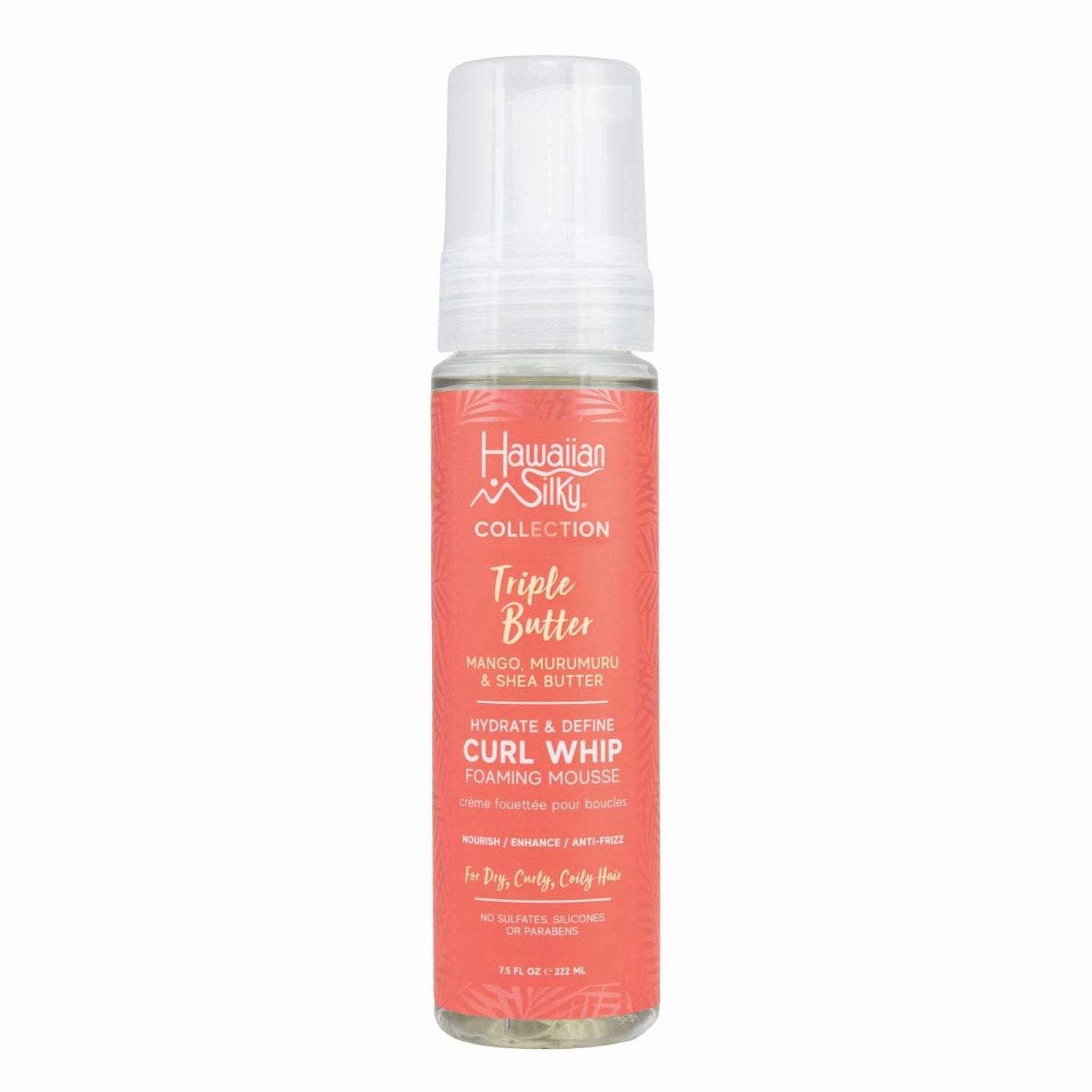 Hawaiian Silky Collection Triple Butter Hydrate Define Curl Whip Foaming Mousse Hawaiian Silky Collection Triple Butter Hydrate Define Curl Whip Foaming Mousse