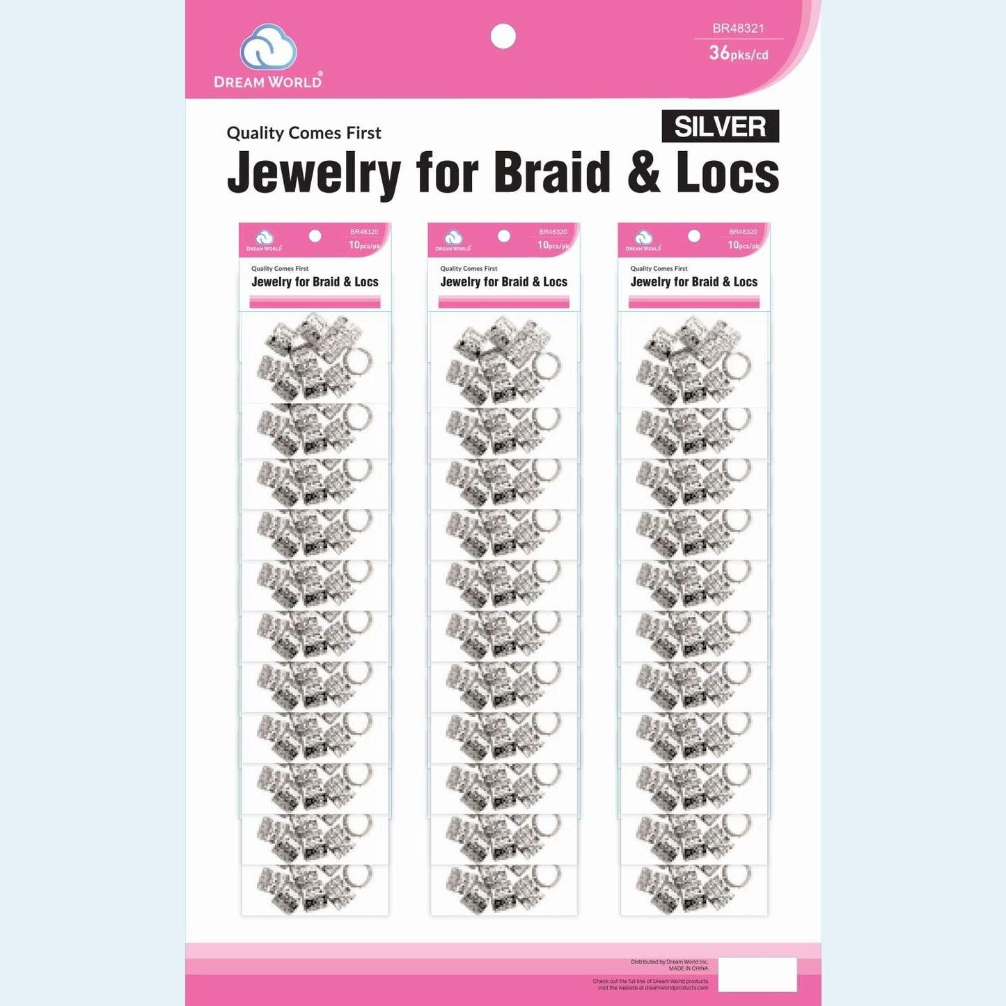 Brittny Jewelry Braids Locs Silver