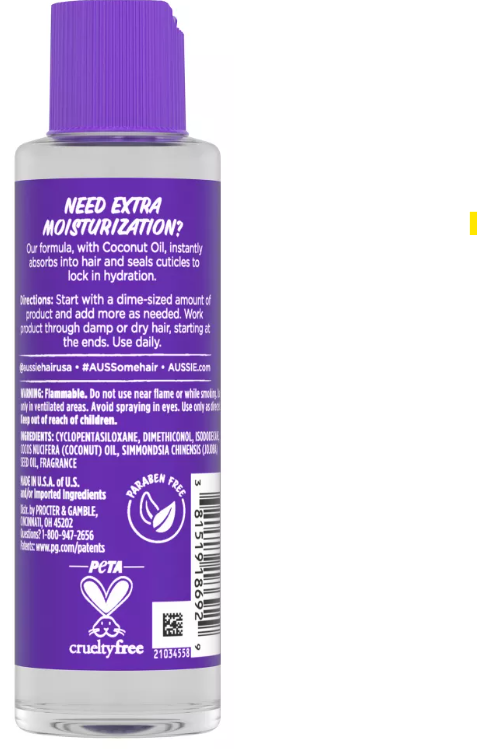 Aussie Miracle Curls Curl Defining Oil